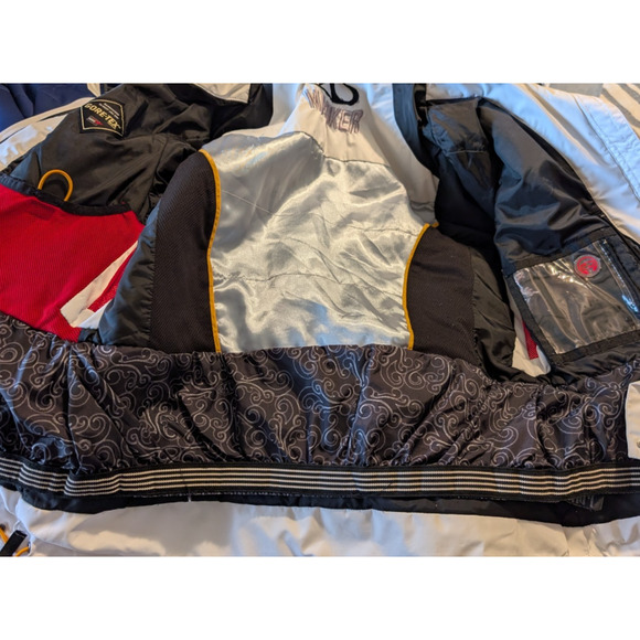 MARKER White Hooded Winter Gore-Tex Snowboard Ski Jacket Womens Size 6 EUC - Picture 6 of 12